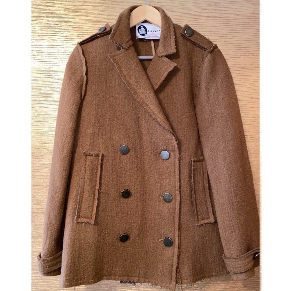 LANVIN BROWN WOOL JACKET